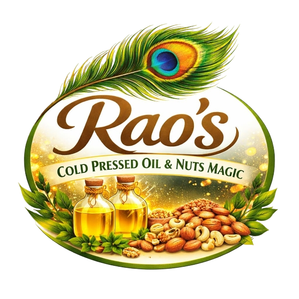 Rao's cold pressed oils and nuts magic Logo