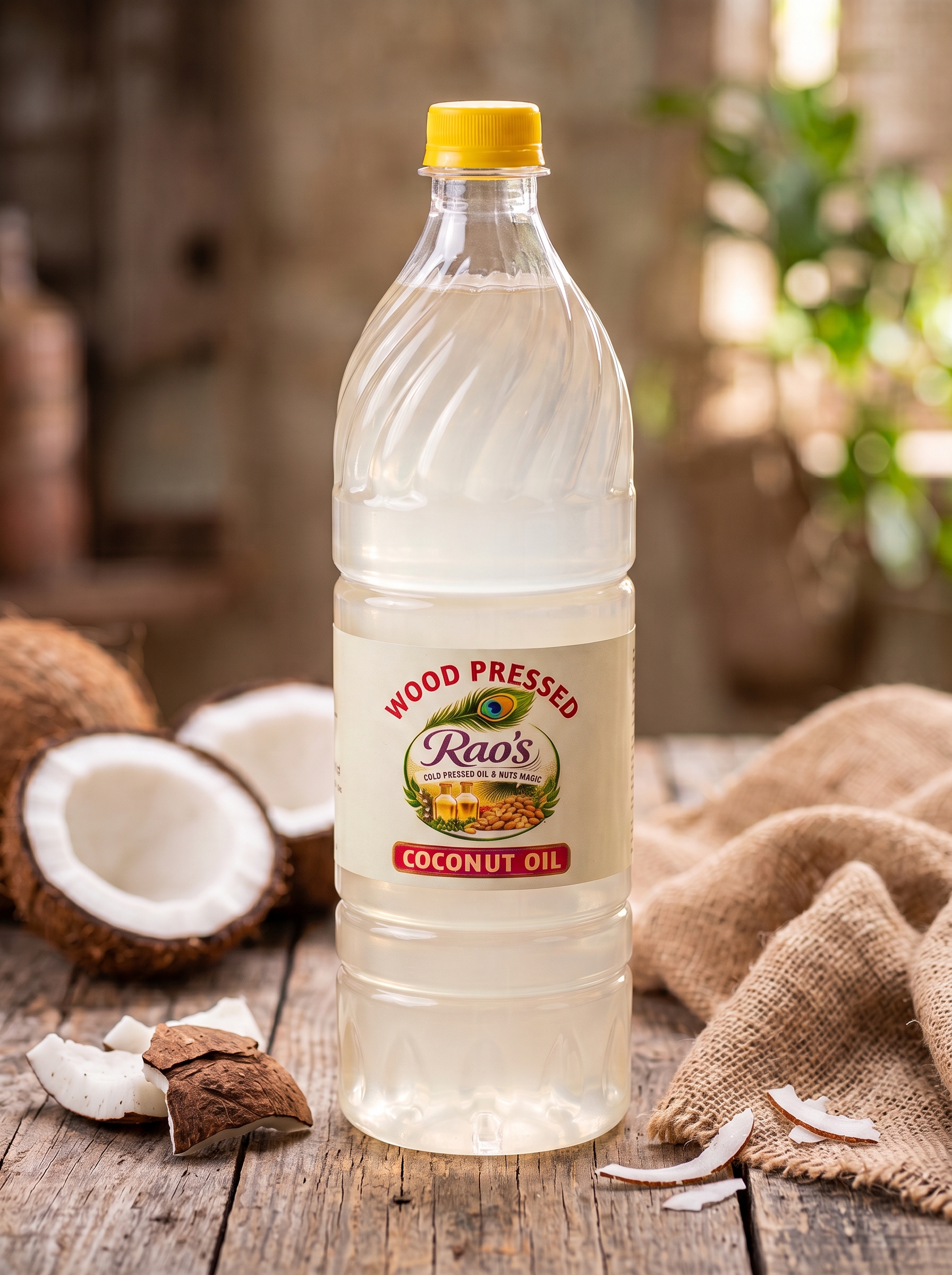 Wood Pressed Coconut Cooking Oil